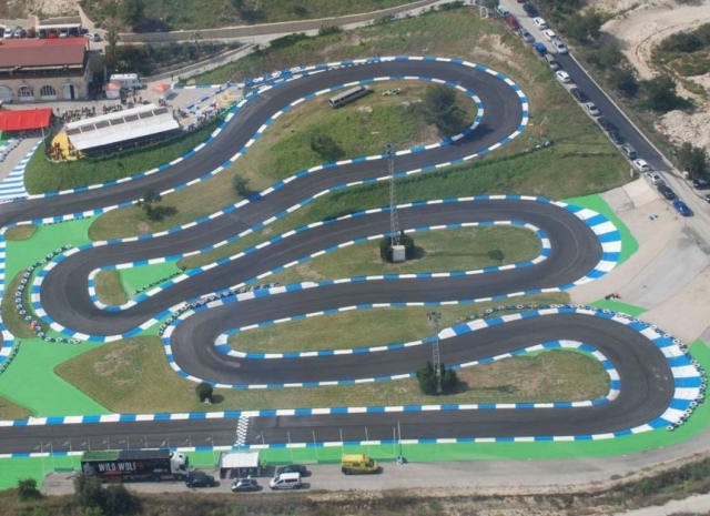Trazado del circuito de karting